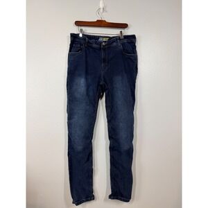 Speed and Strength Women's Jeans Dark Wash Size 12 Long Moto Knee Pads